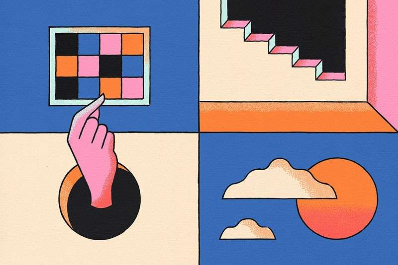 18个点绘波纹Illustrator笔刷 笔刷资源 sucaiwan.com