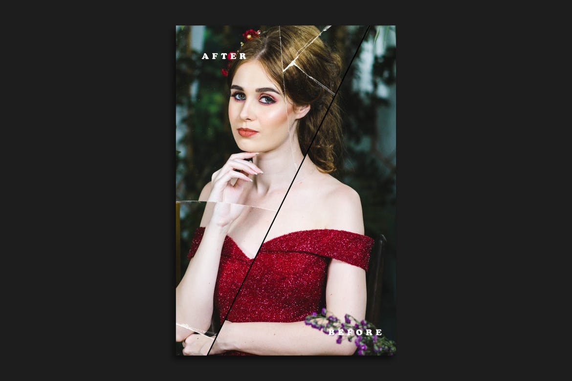 碎玻璃照片效果PS图层样式 Broken Glass Photo Effect 插件预设 sucaiwan.com