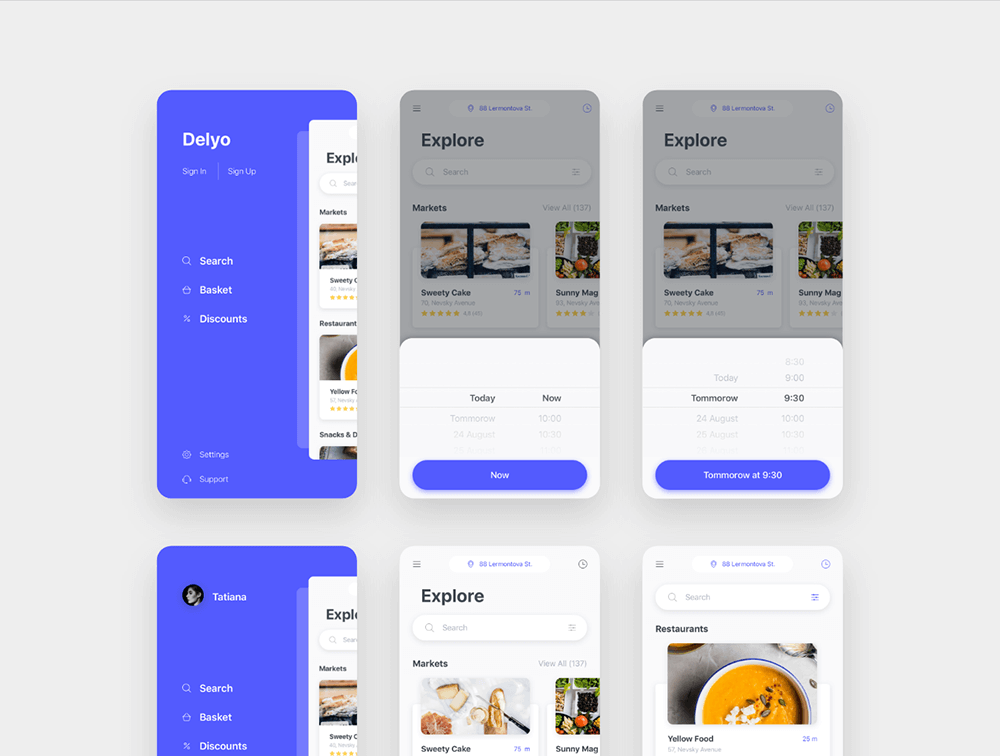 外卖点餐App iOS UI套件 APP UI sucaiwan.com