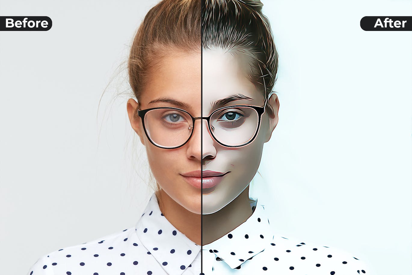 油画照片特效PS图层样式 Oil Painting Photo Effect 插件预设 sucaiwan.com