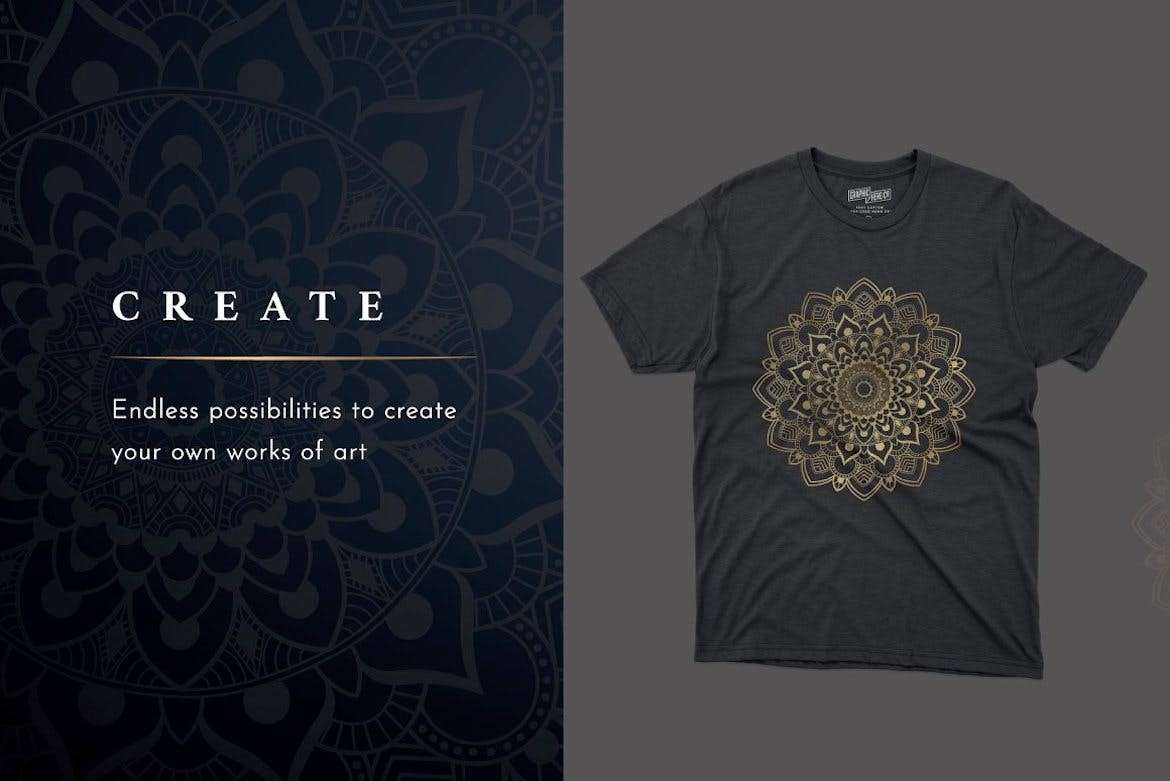 12个曼陀罗花纹图案Procreate笔刷 笔刷资源 sucaiwan.com