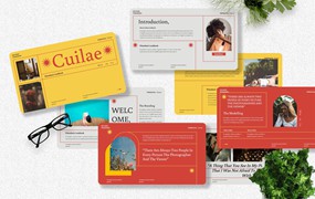 模特人物介绍Powerpoint模板下载 Cuilae – Modelling Powerpoint Template