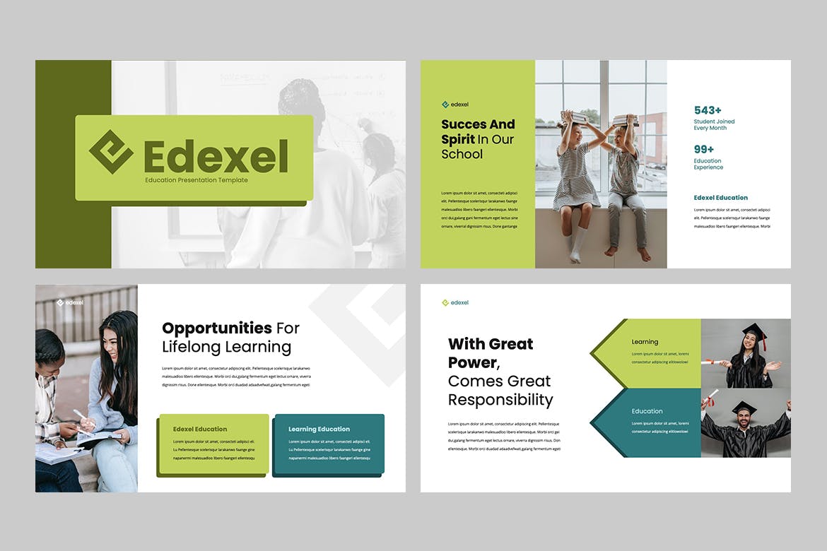 大学教育PPT模板下载 EXEDEL – Education Powerpoint Template 幻灯图表 sucaiwan.com