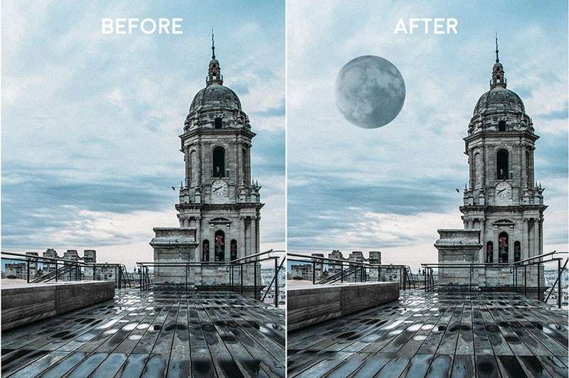 25个真实的月亮月相PS笔刷 笔刷资源 sucaiwan.com