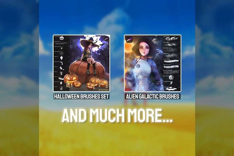 1000+Procreate笔刷资源合集 笔刷资源 sucaiwan.com