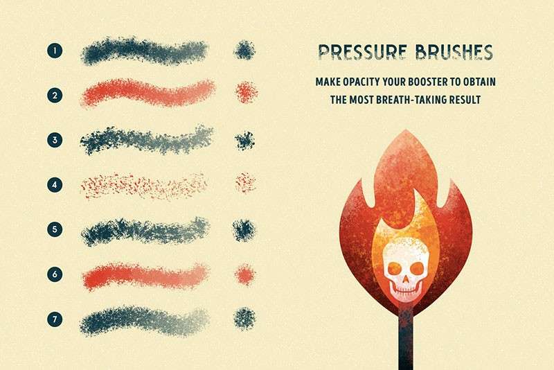 35个噪点着色Affinity笔刷 笔刷资源 sucaiwan.com
