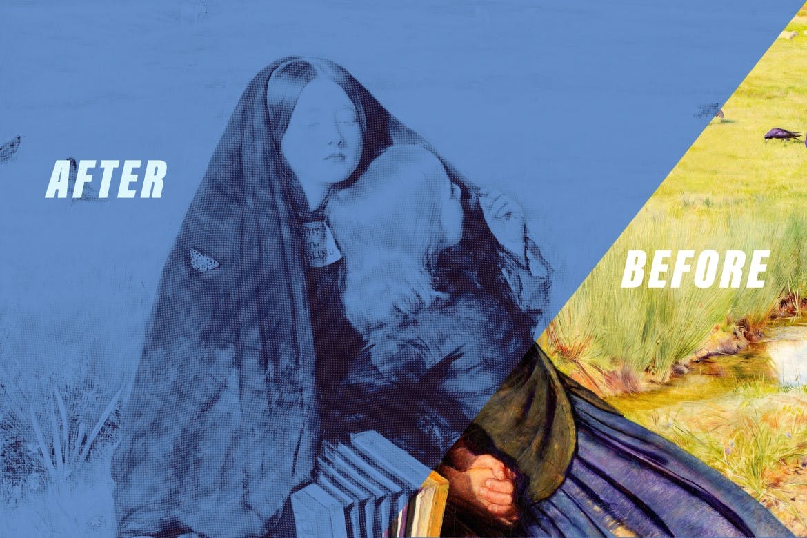 双色调照片特效PS图层样式 Dualtone Photo Effect 插件预设 sucaiwan.com