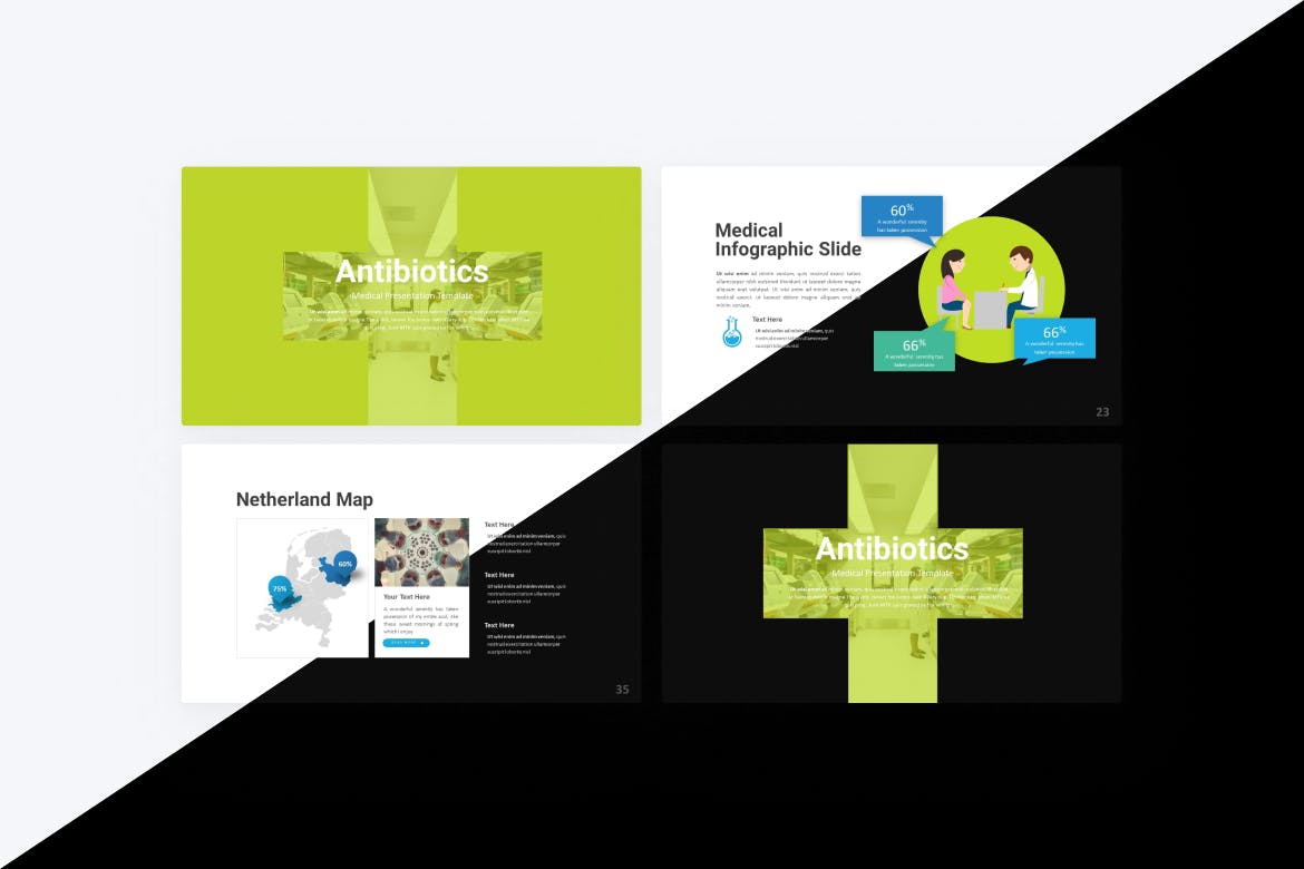 医学介绍幻灯片演示PPT模板 Antibiotics Medical PowerPoint Template 幻灯图表 第4张-素材湾丨精选海外优质设计素材资源 医学介绍幻灯片演示PPT模板 Antibiotics Medical PowerPoint Template 幻灯图表 sucaiwan.com