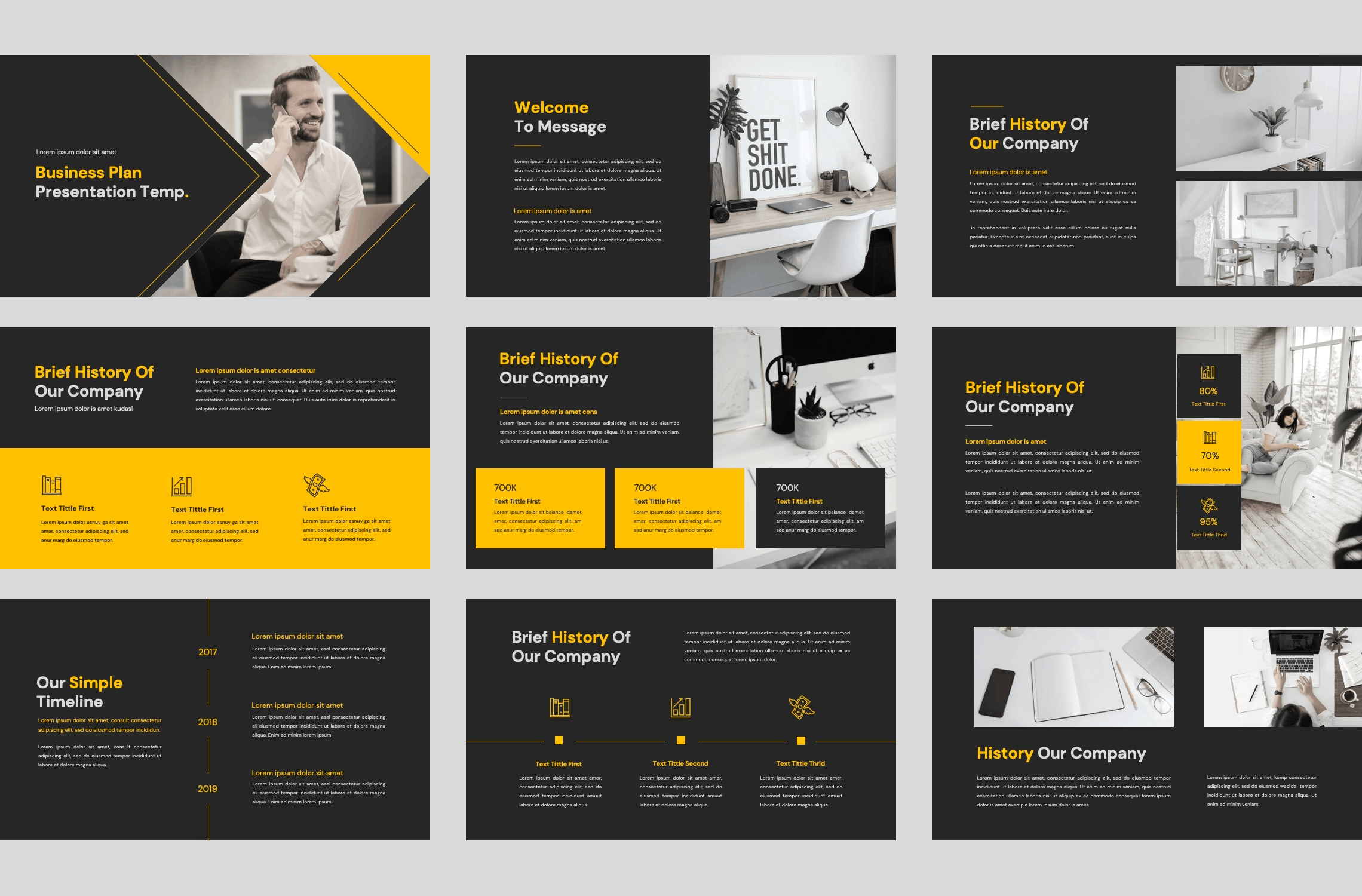 商业计划PowerPoint演示模板 Business Plan Presentation Template – Powerpoint 幻灯图表 sucaiwan.com