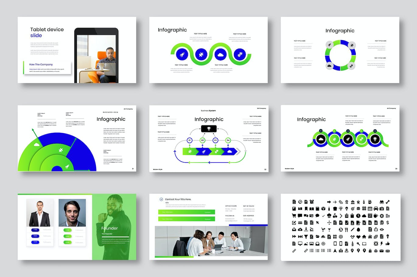 精品商务风演示文稿PPT模板 Karina – Business PowerPoint Template 幻灯图表 sucaiwan.com