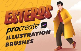 扁平人物形象设计Procreate笔刷