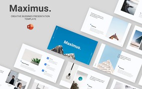 企业职位介绍PPT幻灯片设计模板 Maximus – Creative Bussines Powerpoint Template