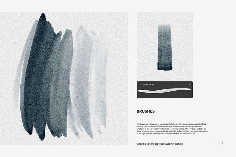 30个专业水彩画笔Procreate笔刷 笔刷资源 sucaiwan.com