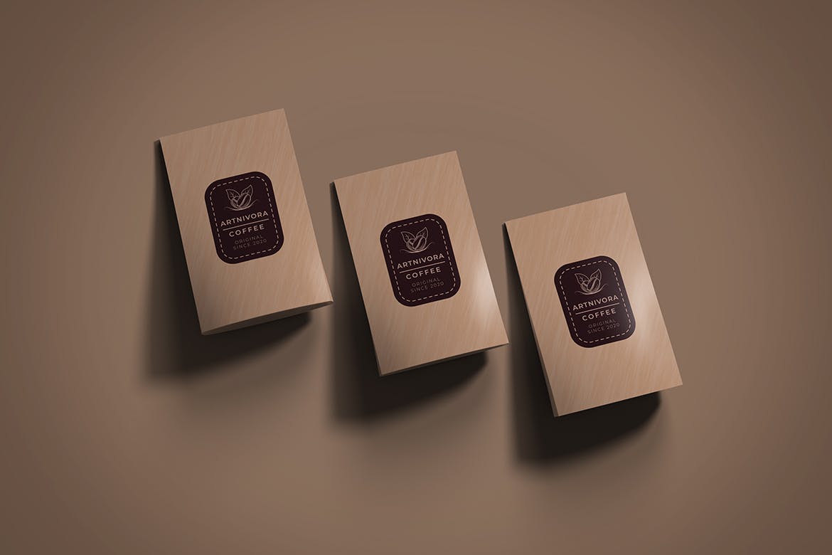 咖啡豆站立袋包装设计样机 Standing Pouch Mockup 样机素材 sucaiwan.com