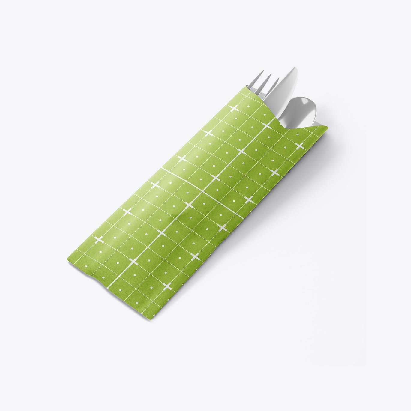 餐具套餐纸袋包装设计样机 Set Cutlery Holders Mockup 样机素材 sucaiwan.com