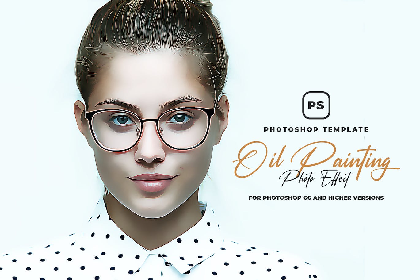油画照片特效PS图层样式 Oil Painting Photo Effect 插件预设 sucaiwan.com