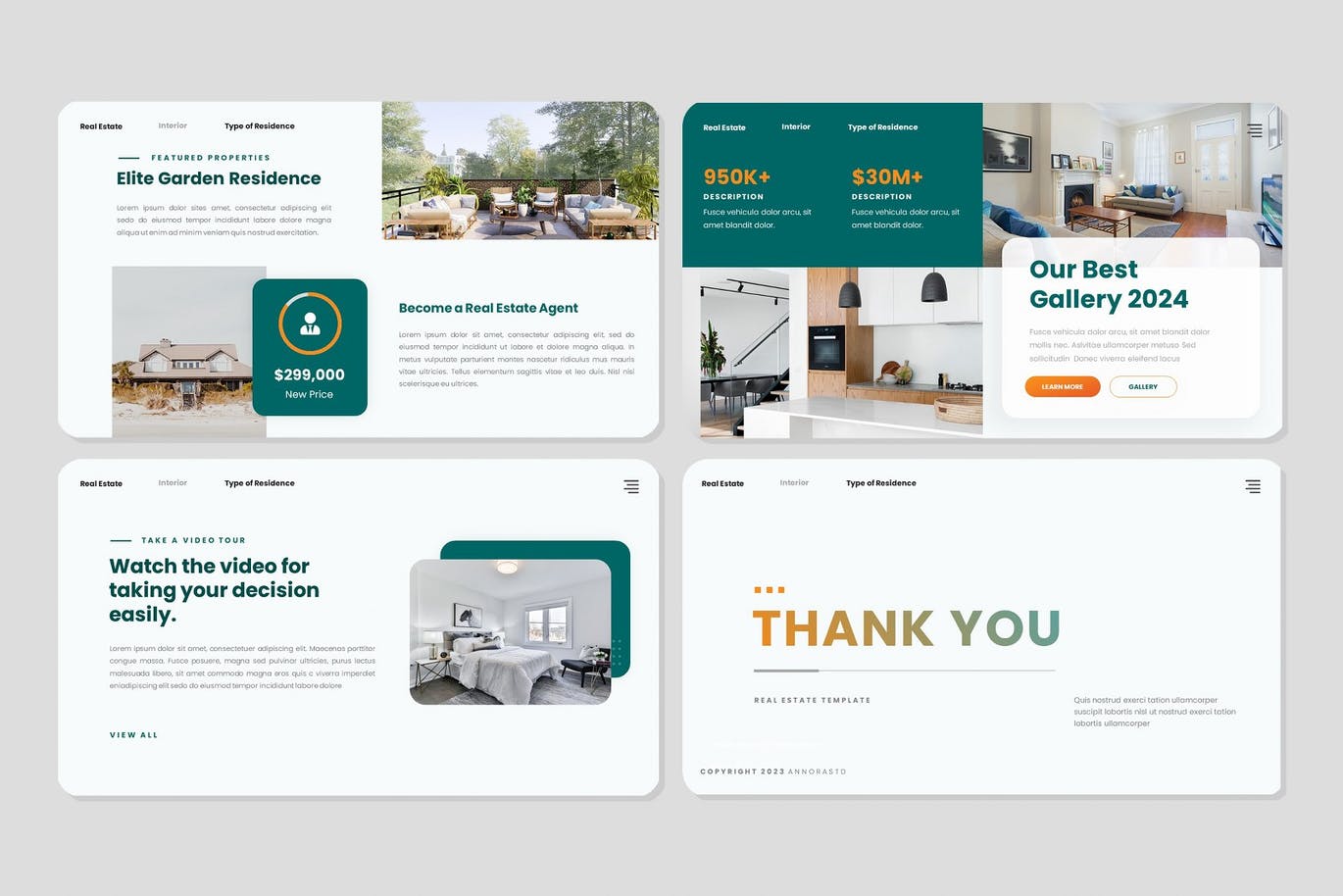 庄园地产业务PPT模板 Arch Estate – Powerpoint Template 幻灯图表 sucaiwan.com
