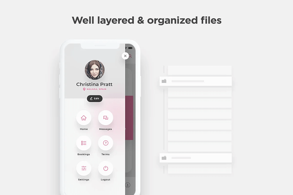 酒店预订App应用程序UI套件 APP UI sucaiwan.com