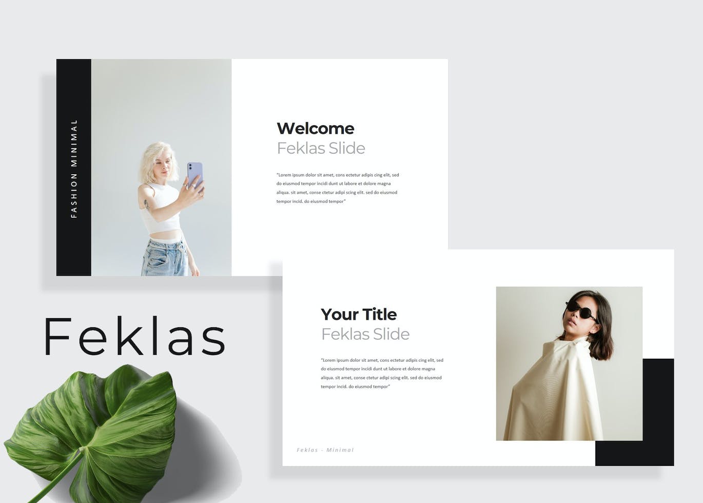 时尚服装展示PPT模板下载 Feklas Minimal PowerPoint 幻灯图表 第3张-素材湾丨精选海外优质设计素材资源 时尚服装展示PPT模板下载 Feklas Minimal PowerPoint 幻灯图表 sucaiwan.com