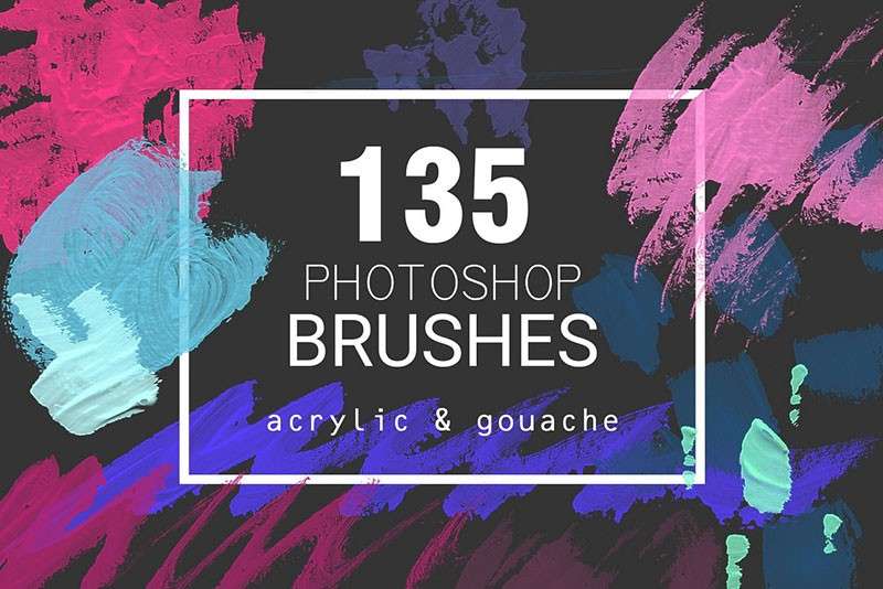 豪华水彩印章PS笔刷套装 笔刷资源 sucaiwan.com