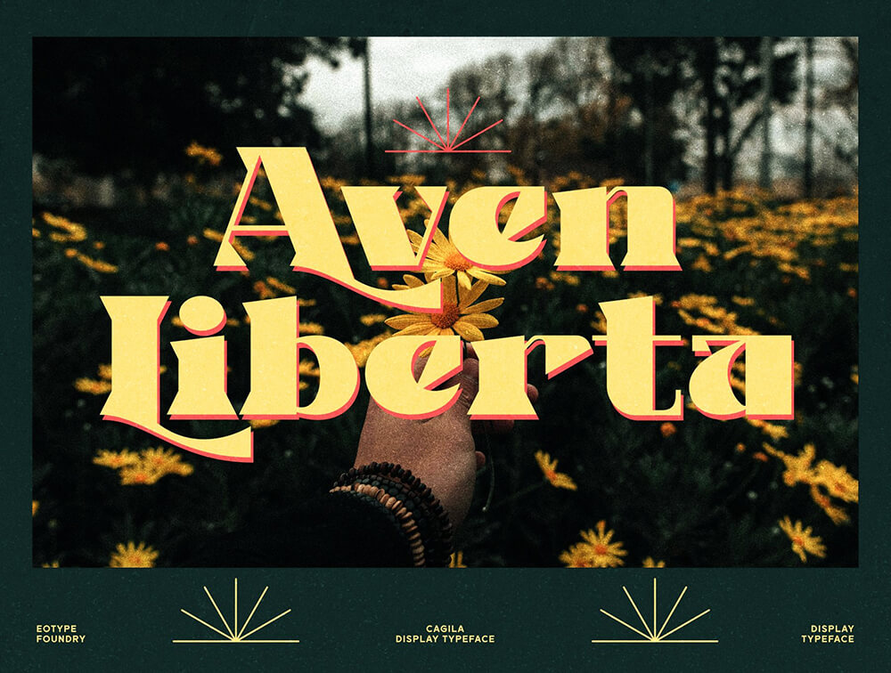 Cagila复古优雅衬线字体 设计素材 sucaiwan.com