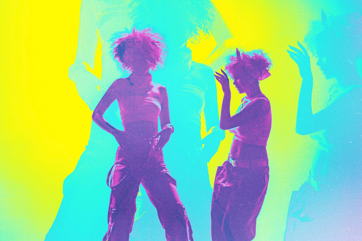 霓虹灯负极照片效果PS图层样式 Neon Negative Photo Effect 插件预设 sucaiwan.com