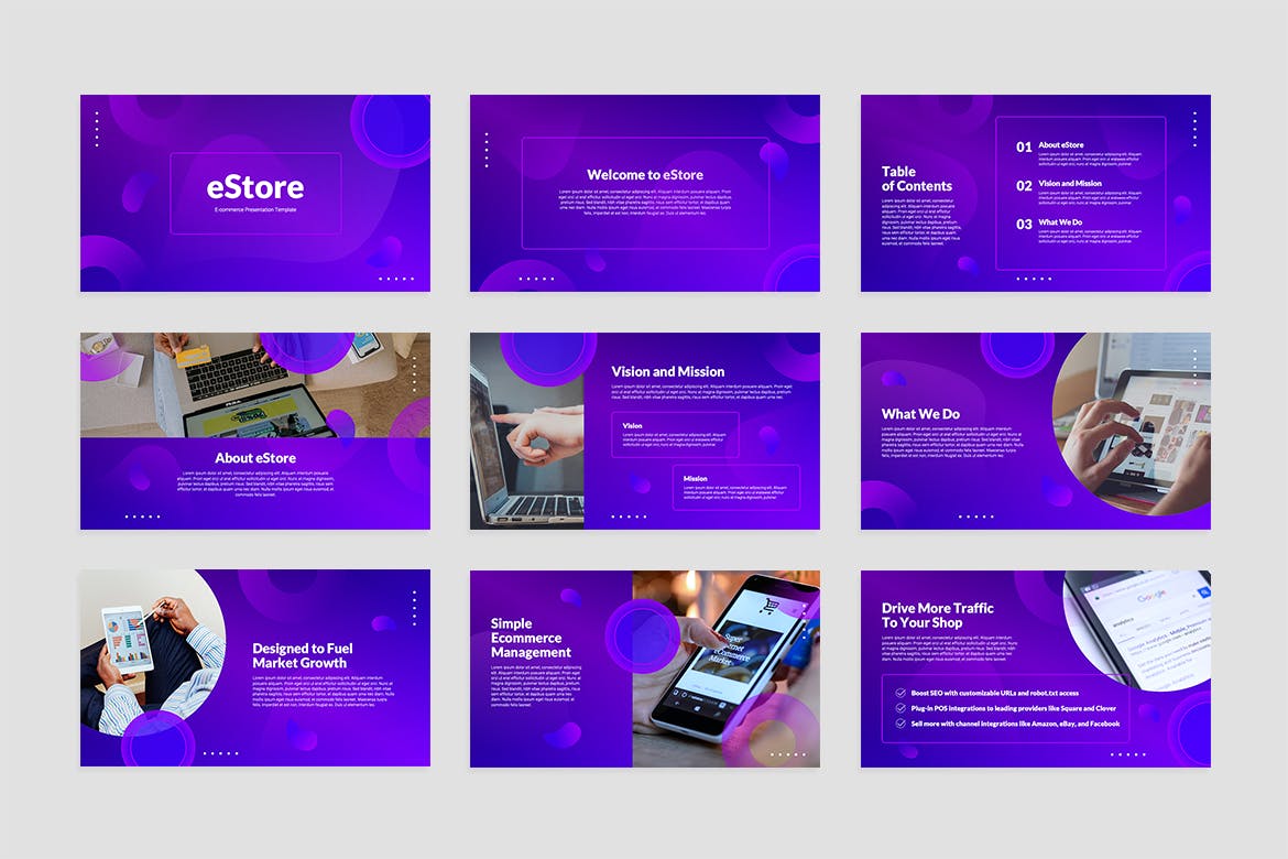 电子商务业务PPT幻灯片模板下载 E-commerce PowerPoint Presentation Template 幻灯图表 第3张-素材湾丨精选海外优质设计素材资源 电子商务业务PPT幻灯片模板下载 E-commerce PowerPoint Presentation Template 幻灯图表 sucaiwan.com