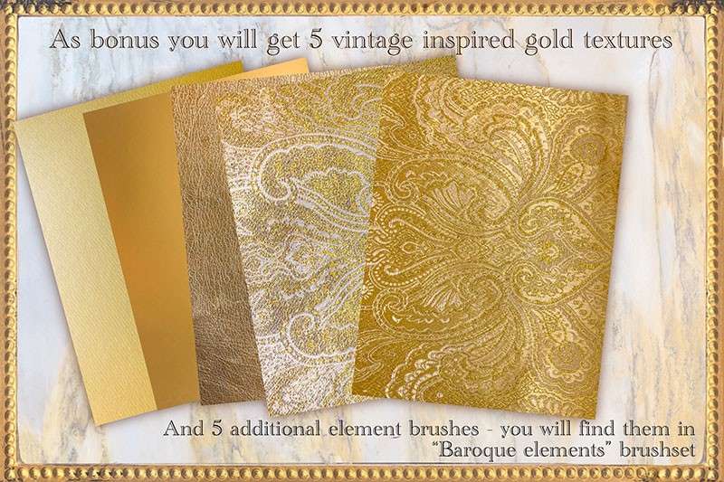 巴洛克艺术字Procreate笔刷套装 笔刷资源 sucaiwan.com