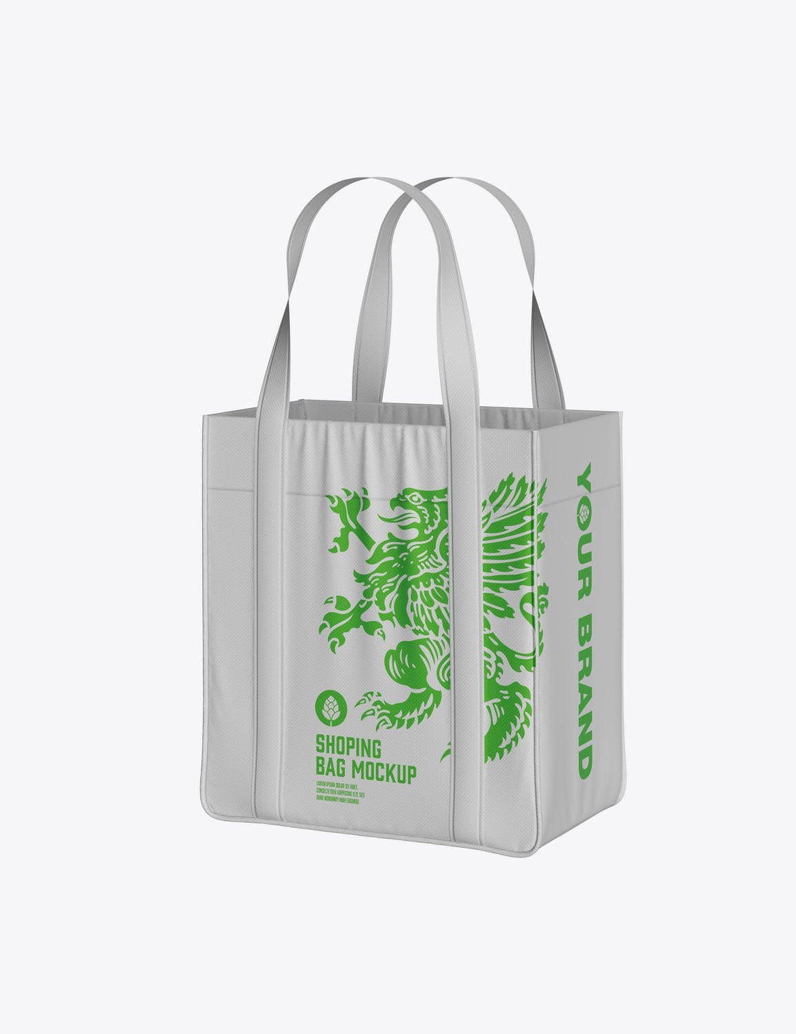 生态帆布袋包装Logo设计样机 Eco Canvas Bag Mockup 样机素材 sucaiwan.com