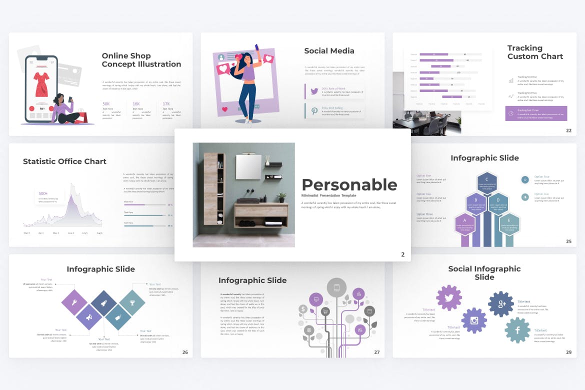 极简主义图表Powerpoint幻灯片模板 Personable Minimalist PowerPoint Template 幻灯图表 第2张-素材湾丨精选海外优质设计素材资源 极简主义图表Powerpoint幻灯片模板 Personable Minimalist PowerPoint Template 幻灯图表 sucaiwan.com