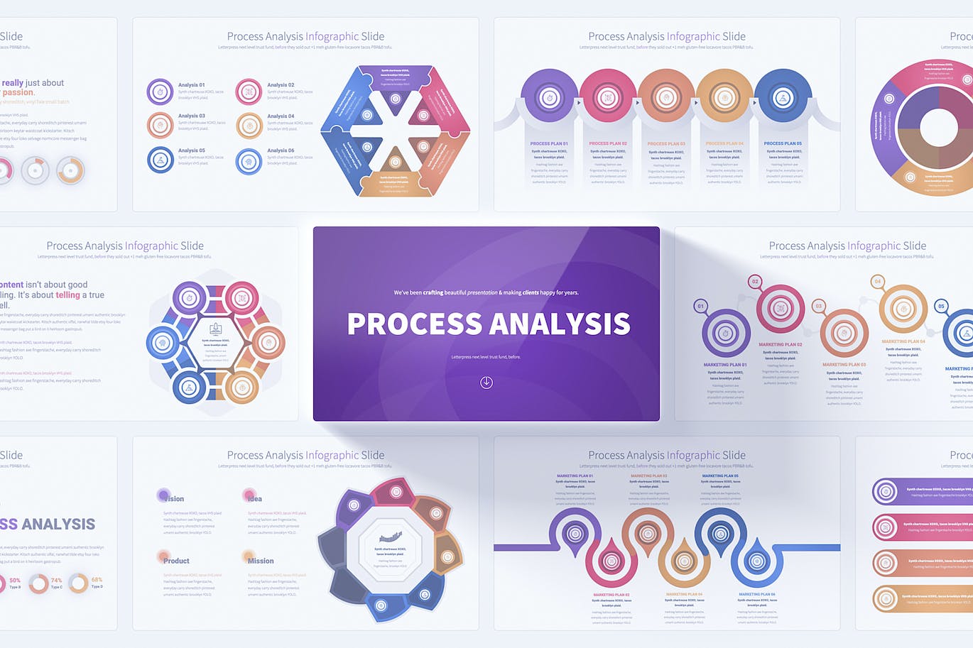 过程分析信息图表PPT幻灯片设计模板 Process Analysis – PowerPoint Infographics Slides 幻灯图表 第1张-素材湾丨精选海外优质设计素材资源 过程分析信息图表PPT幻灯片设计模板 Process Analysis – PowerPoint Infographics Slides 幻灯图表 sucaiwan.com