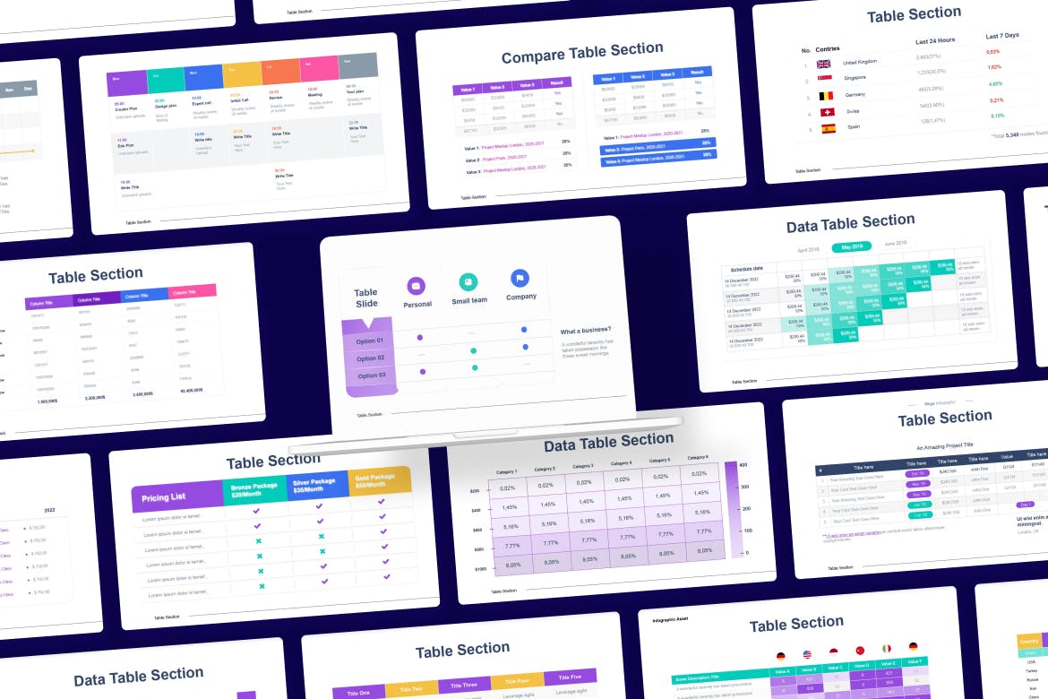 价格套餐信息图表素材 Table Section Infographic Asset Illustrator 幻灯图表 第3张-素材湾丨精选海外优质设计素材资源 价格套餐信息图表素材 Table Section Infographic Asset Illustrator 幻灯图表 sucaiwan.com