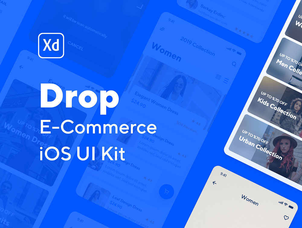 购物电商应用iOS UI 套件 APP UI sucaiwan.com