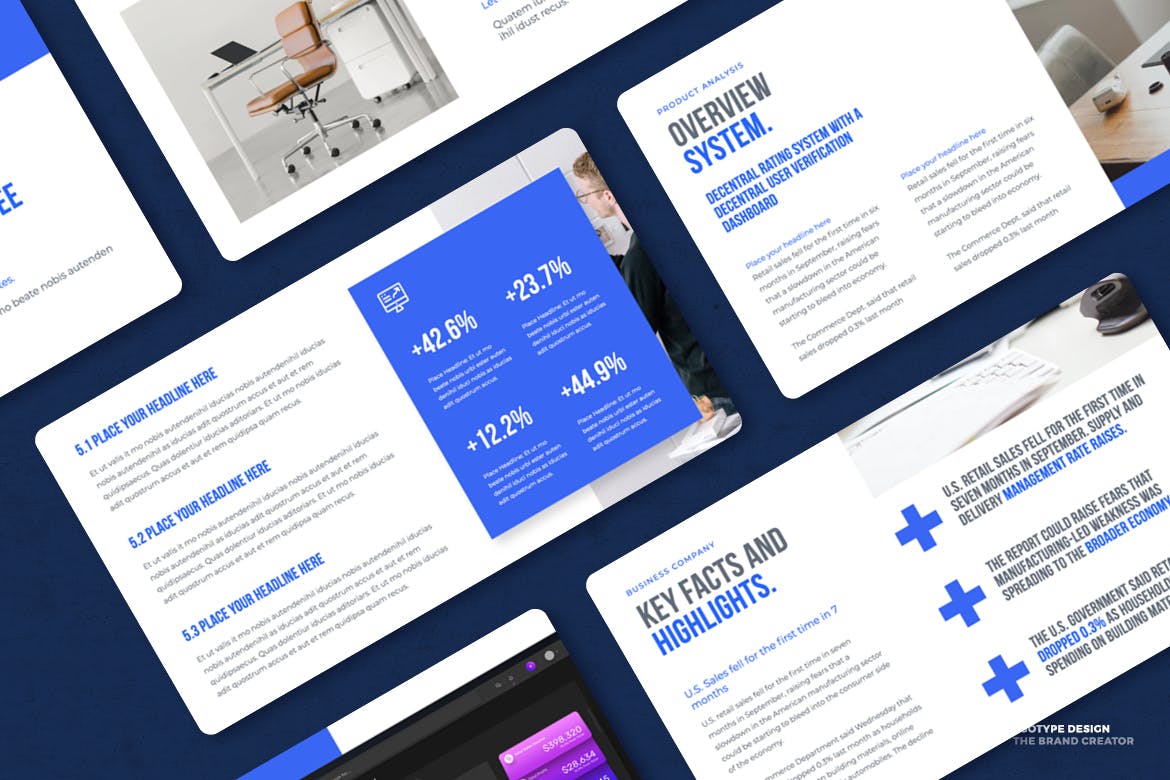 白皮书公司机构演示PPT模板下载 White Paper Powerpoint 幻灯图表 sucaiwan.com