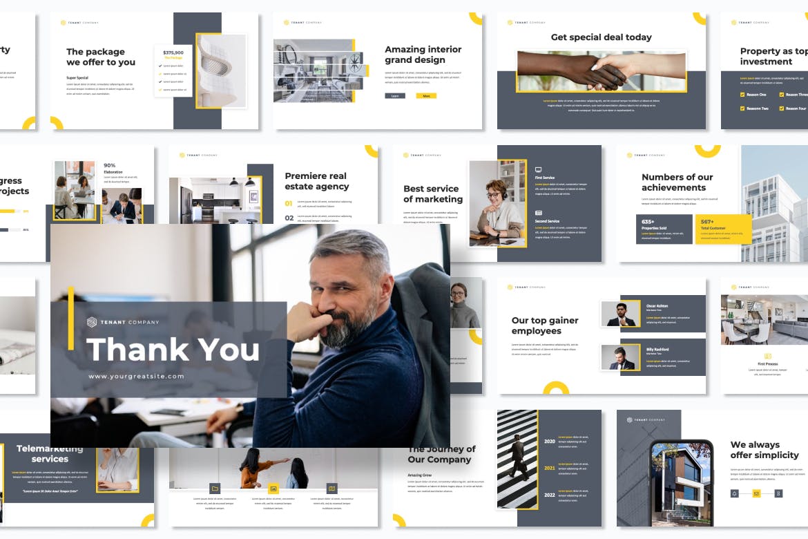 房地产营销PPT设计模板 Tenant – Real Estate Marketing Powerpoint 幻灯图表 第3张-素材湾丨精选海外优质设计素材资源 房地产营销PPT设计模板 Tenant – Real Estate Marketing Powerpoint 幻灯图表 sucaiwan.com