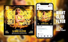 夜间俱乐部传单素材 Night Club Flyer