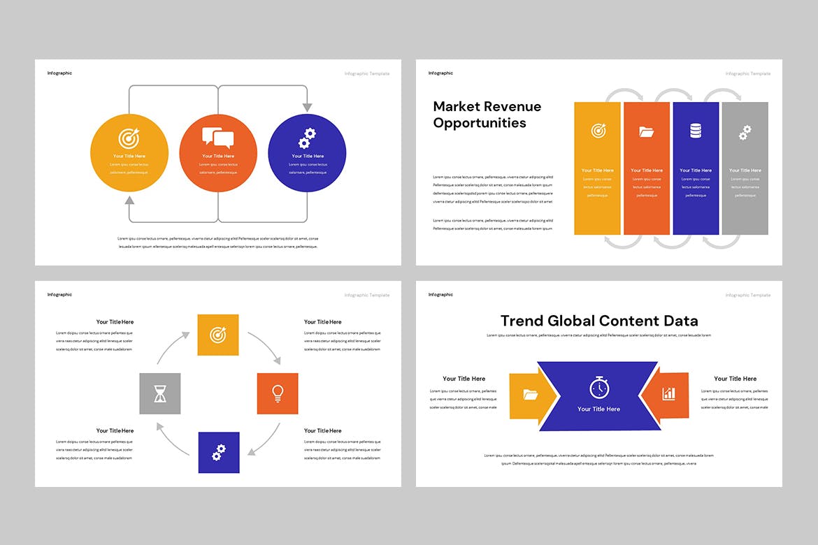 图表数据演示Powerpoint模板下载 Infographic Powerpoint Template 幻灯图表 sucaiwan.com