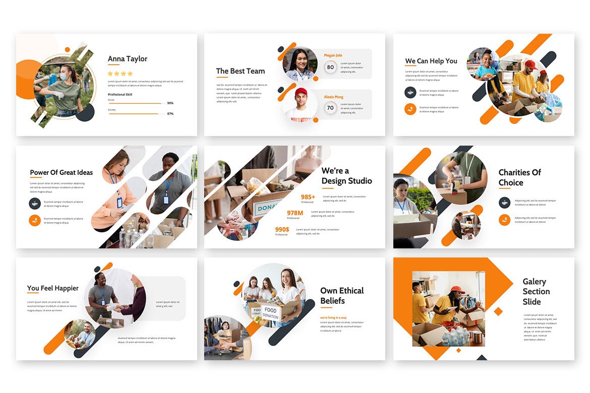 社会慈善爱心活动Powerpoint模板下载 Social Activity – Powerpoint Template 幻灯图表 sucaiwan.com