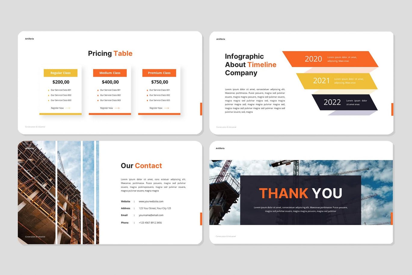 建筑和工业PowerPoint演示文稿模板 Artilleria – Construction Powerpoint Template 幻灯图表 第11张-素材湾丨精选海外优质设计素材资源 建筑和工业PowerPoint演示文稿模板 Artilleria – Construction Powerpoint Template 幻灯图表 sucaiwan.com