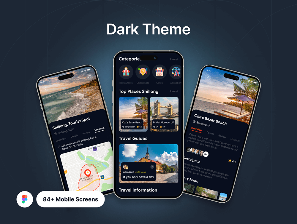 旅行App应用程序iOS UI设计套件 APP UI sucaiwan.com