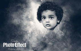 烟雾照片效果Photoshop动作 Smoke Photo Effect Photoshop Action