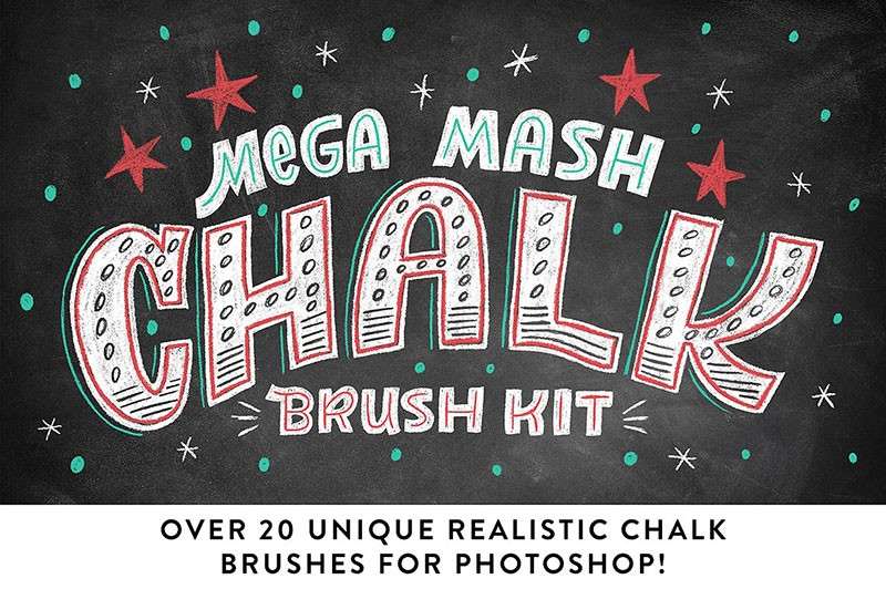 6套用于手绘字体PS笔刷 笔刷资源 sucaiwan.com