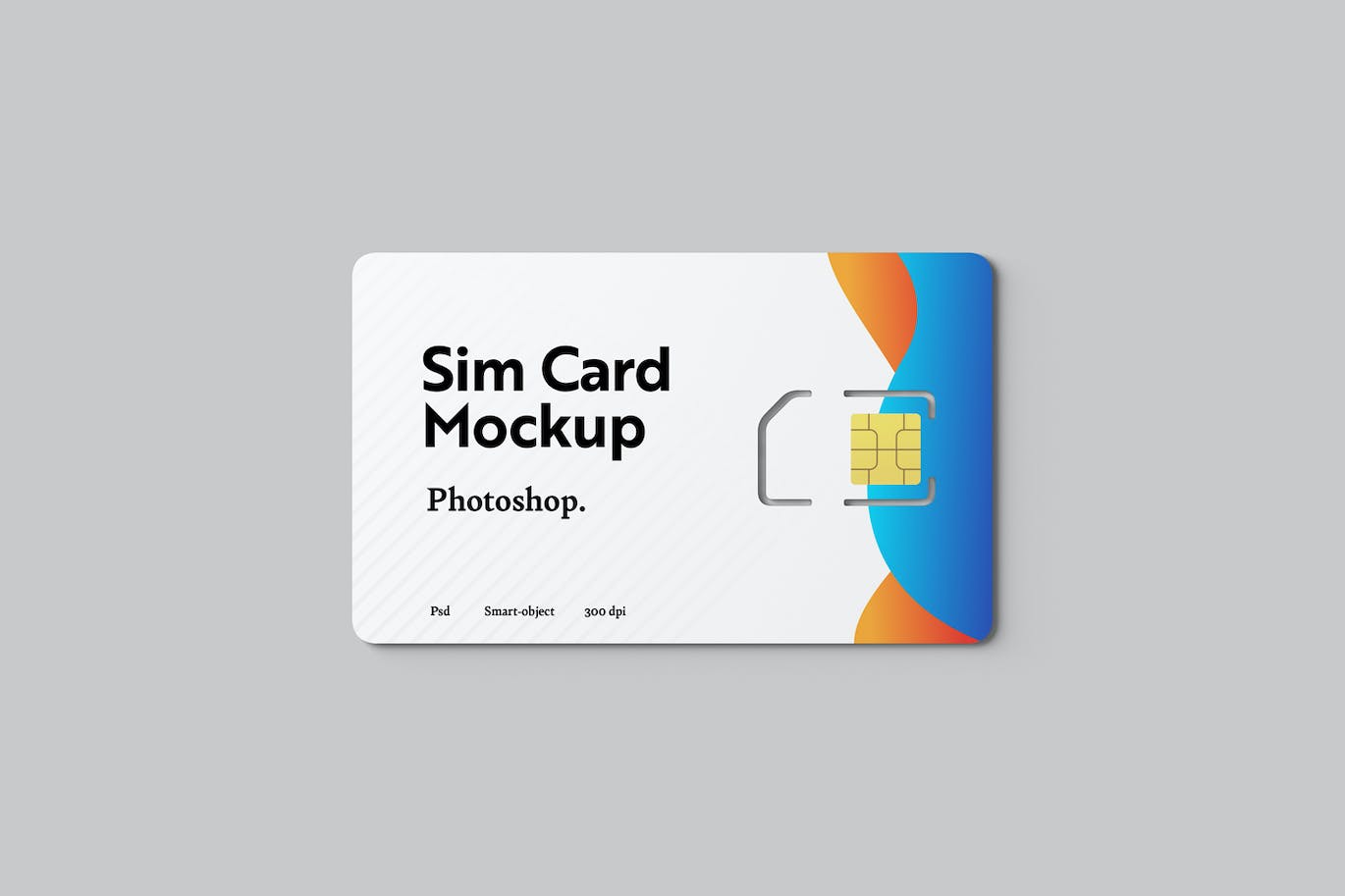 SIM手机卡设计样机模板 Sim Card Mockups 样机素材 sucaiwan.com