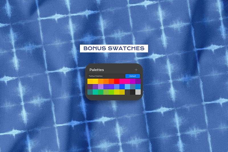 20个扎染图案Procreate笔刷 笔刷资源 sucaiwan.com