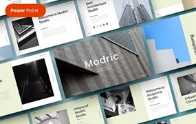 商业工作报告Powerpoint模板 Modric – Business PowerPoint Template