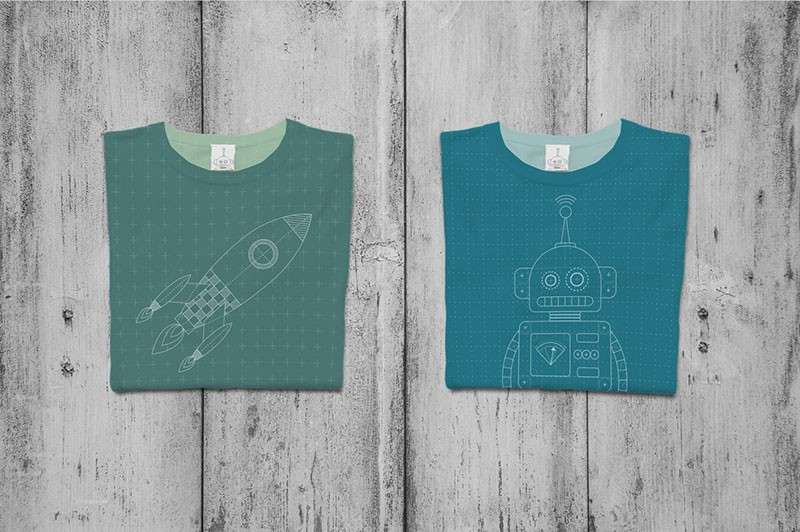 建筑图纸（蓝图）设计样式+AI笔刷套装 笔刷资源 sucaiwan.com