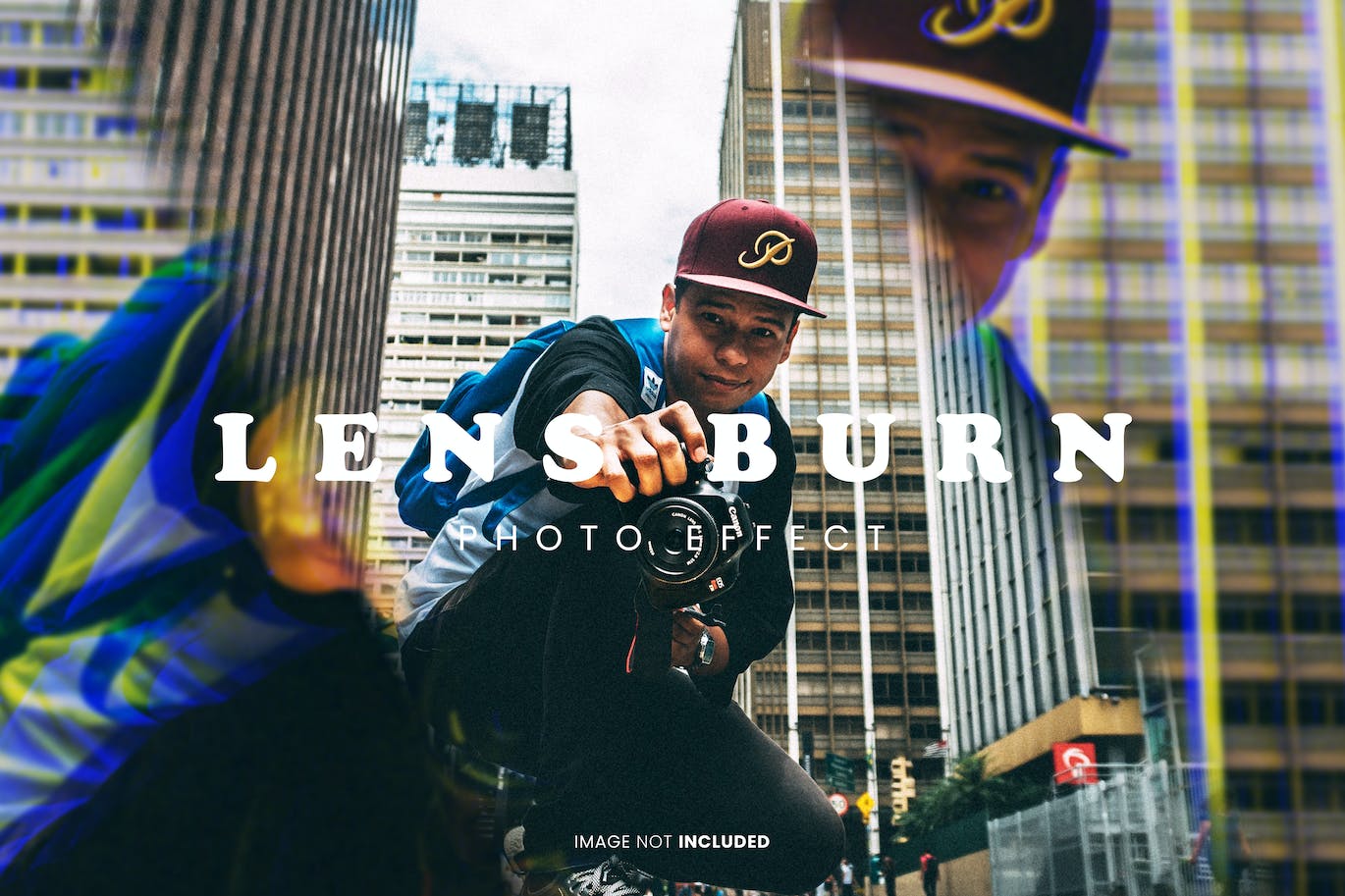 镜头特效照片效果PS图层样式 Lens Burn Photo Effect 插件预设 sucaiwan.com