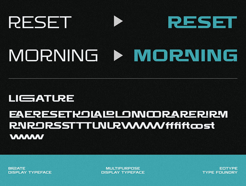 现代怪诞显示字体 设计素材 sucaiwan.com