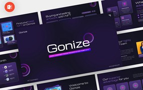 NFT作品集幻灯片演示PPT模板 Gonize – NFT Powerpoint Template