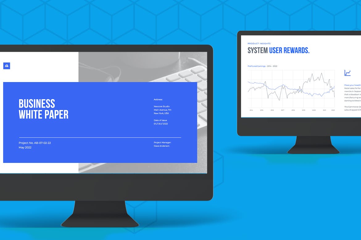 白皮书公司机构演示PPT模板下载 White Paper Powerpoint 幻灯图表 sucaiwan.com